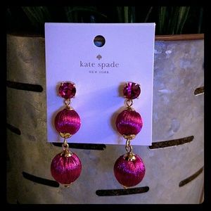 Kate spade linear drop earrings